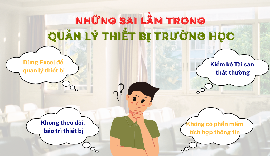 Sai lầm khi quản lý thiết bị trường học